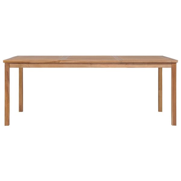 vidaXL 7 Piece Garden Dining Set Solid Teak Wood