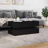 vidaXL Coffee Table with LED Lights Black 90x50x40 cm