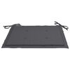 vidaXL Garden Chairs 4 pcs with Anthracite Cushions Solid Teak Wood