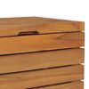vidaXL Laundry Basket 40x30x45 cm Solid Teak Wood