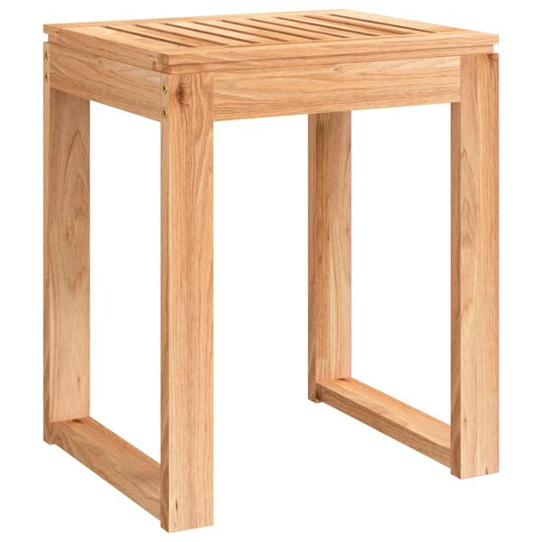 vidaXL Bathroom Stool 40x30x46 cm Solid Wood Walnut