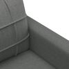 vidaXL 3 Piece Sofa Set with Cushions Dark Grey Fabric