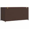 vidaXL Garden Storage Box Brown 120x50x60 cm Poly Rattan
