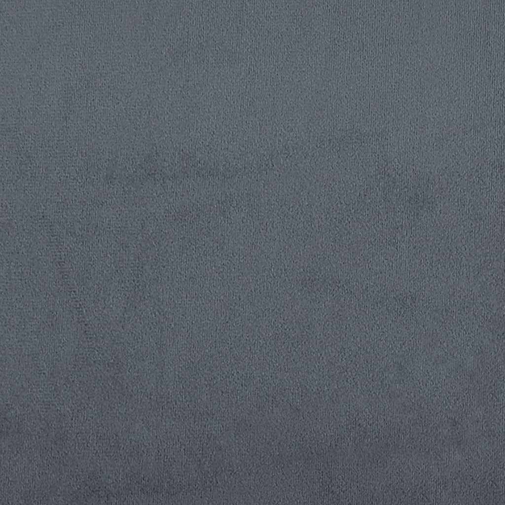 vidaXL Bed Frame without Mattress Dark Grey Queen Velvet