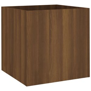 vidaXL Planter Box Brown Oak 40x40x40 cm Engineered Wood