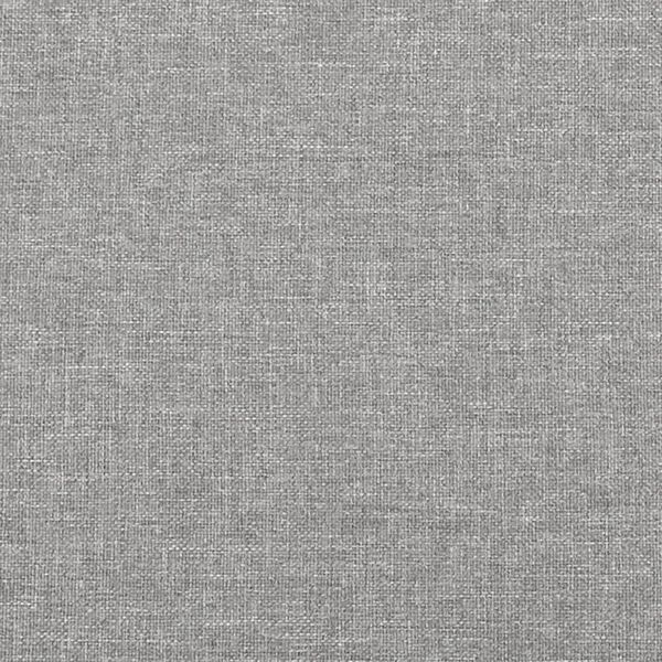vidaXL Bed Frame without Mattress Light Grey King Fabric (US Only)