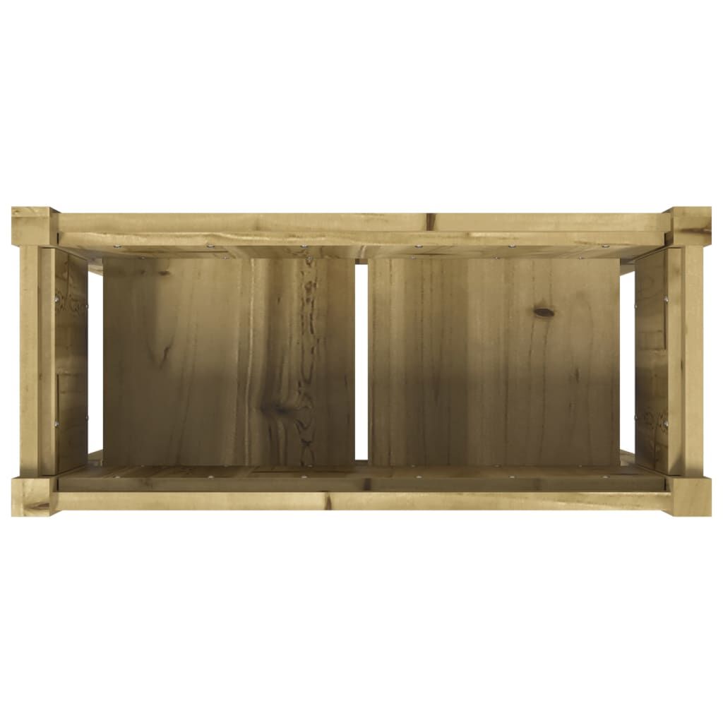 vidaXL Garden Planter with Legs 70x31x70 cm Impregnated Wood Pine