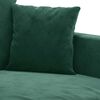 vidaXL 2-Seater Sofa Dark Green 140 cm Velvet