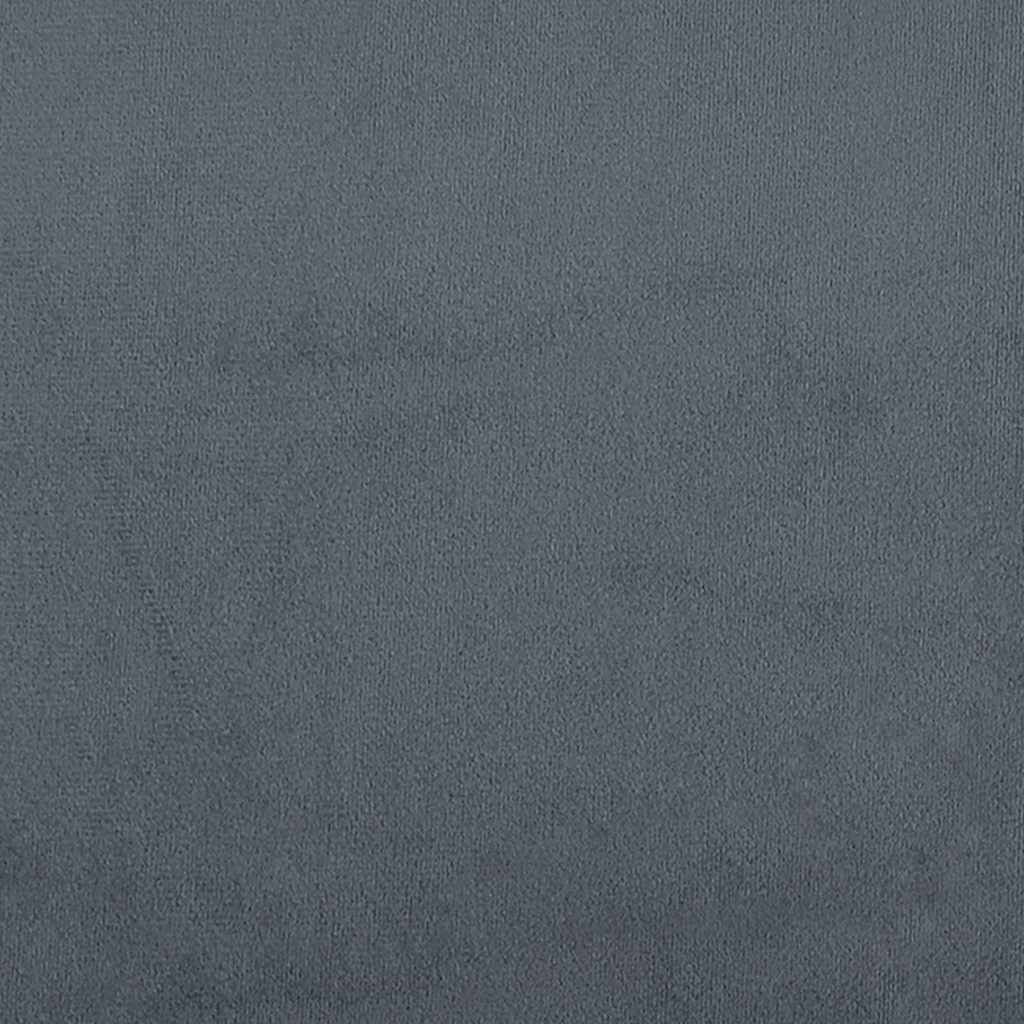 vidaXL Bed Frame without Mattress Dark Grey 100x190 cm Twin Velvet