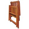 vidaXL Folding Garden Chairs 3 pcs Solid Acacia Wood
