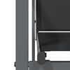 vidaXL 5 Piece Garden Dining Set Black Textilene and Steel