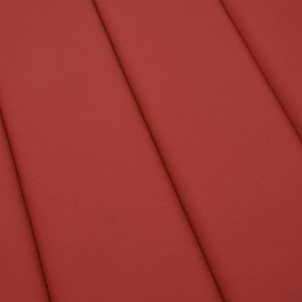 vidaXL Sun Lounger Cushion Red 200x60x3cm Oxford Fabric