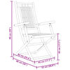 vidaXL Folding Garden Chairs 4 pcs 53x66x99 cm Bamboo