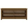 vidaXL Shoe Bench Honey Brown 110x38x45.5 cm Solid Wood Pine