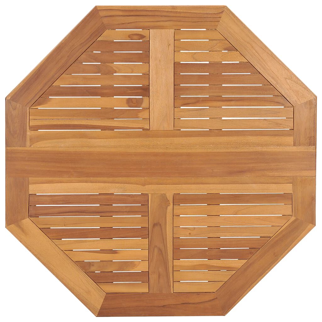 vidaXL Folding Garden Dining Table 90x90x75 cm Solid Teak Wood