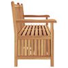 vidaXL Bench with Storage Brown 150 x 60 x 90 cm Solid Teak Wood