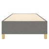 vidaXL Box Spring Bed Frame Dark Grey 100x203 cm Fabric