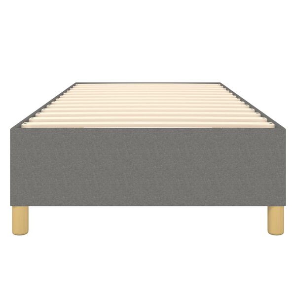 vidaXL Bed Frame without Mattress Dark Grey 100x203 cm Fabric