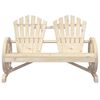 vidaXL Garden Adirondack Chair 2-Seater Solid Wood Fir