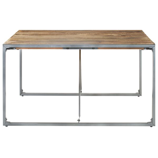 vidaXL Dining Table 140x140x75 cm Rough Mango Wood