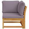 vidaXL Garden Sofa Corner with Cushions 73x73x65 cm Solid Wood Acacia