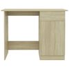 vidaXL Desk Sonoma Oak 100x50x76 cm Engineered Wood