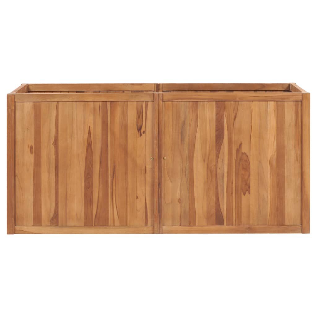 vidaXL Garden Raised Bed 150x50x70 cm Solid Teak Wood