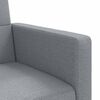 vidaXL Sofa Bed with Cushions Light Grey Fabric