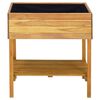 vidaXL Raised Garden Planter 78.5x58.5x78.5 cm Solid Acacia Wood