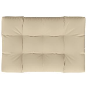vidaXL Pallet Cushion Beige 120x80x12 cm Fabric