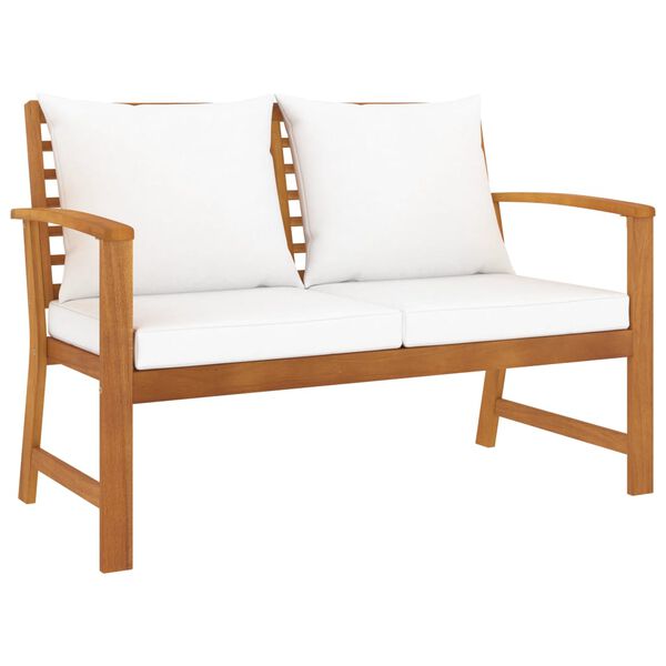 vidaXL 5 Piece Garden Lounge Set with Cushion Solid Acacia Wood
