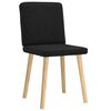 vidaXL Dining Chairs 2 pcs Black Fabric