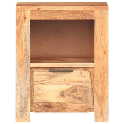 vidaXL Bedside Cabinet 40x30x50 cm Solid Acacia Wood