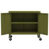 vidaXL Storage Cabinet Olive Green 60x35x56 cm Steel