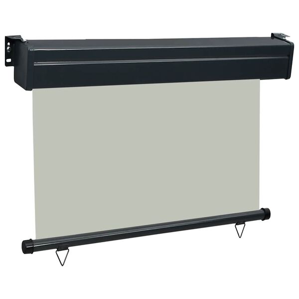 vidaXL Balcony Side Awning 85x250 cm Grey