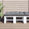 vidaXL Pallet Cushion 120x80x12 cm Grey Fabric