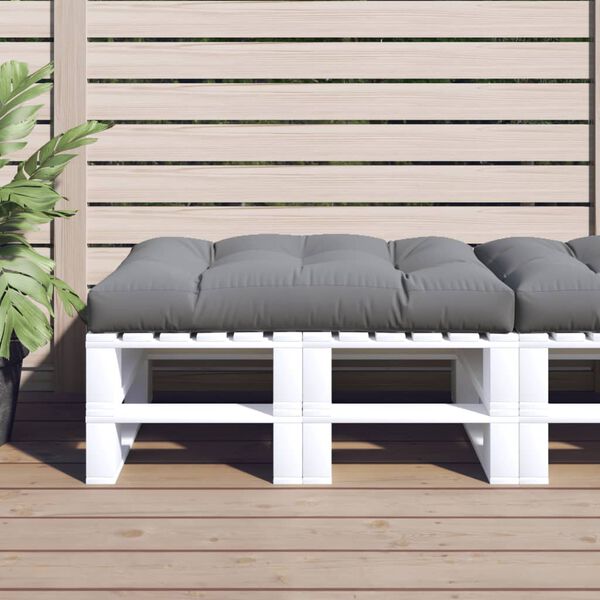 vidaXL Pallet Cushion 120x80x12 cm Grey Fabric