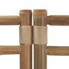 vidaXL Folding 3-Panel Room Divider 120 cm Bamboo and Canvas