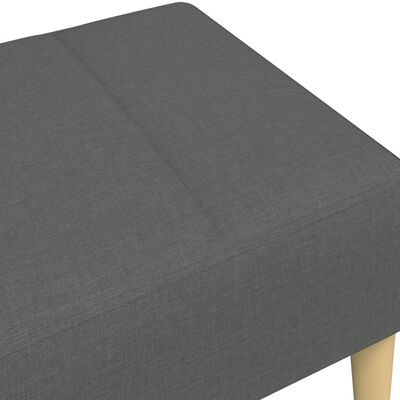 vidaXL Footstool Dark Grey 77x55x31 cm Fabric