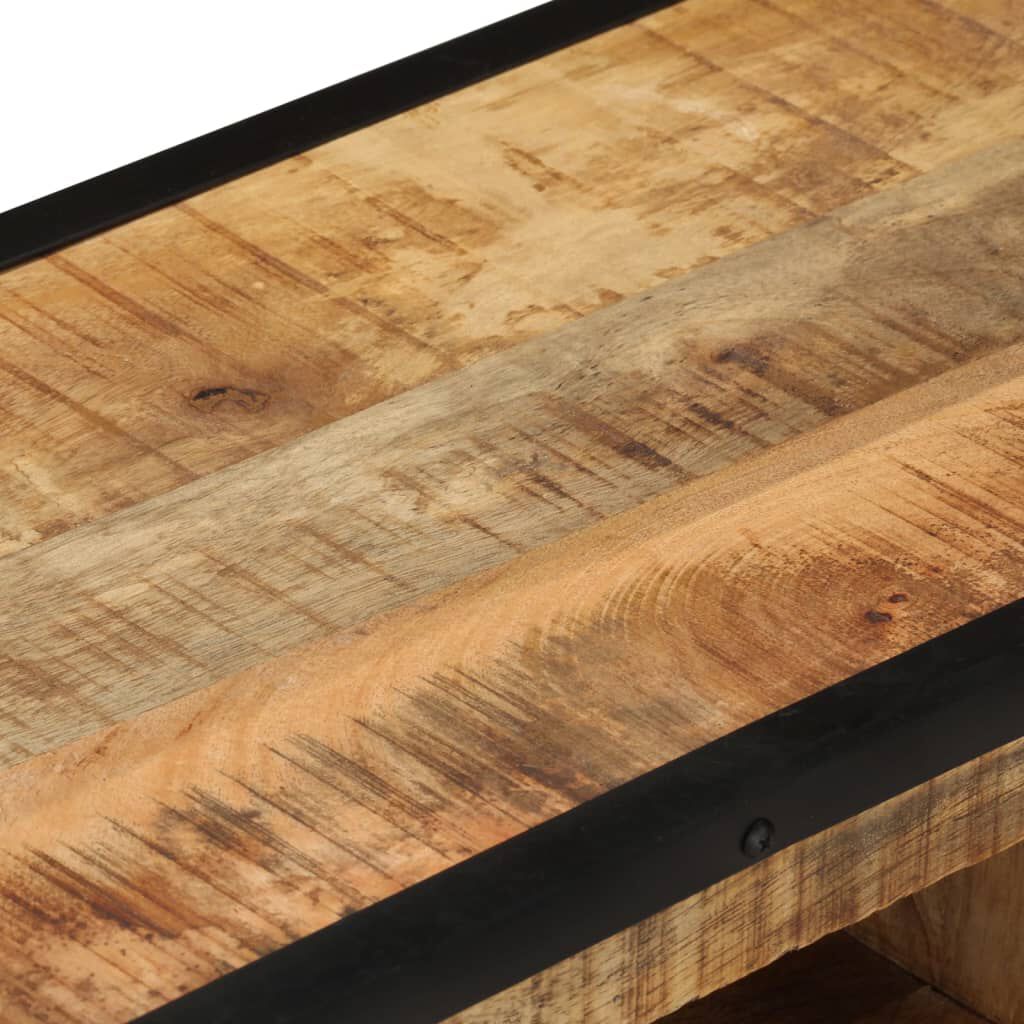 vidaXL TV Cabinet 110x31x46 cm Rough Mango Wood