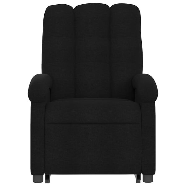 vidaXL Stand up Massage Recliner Chair Black Fabric