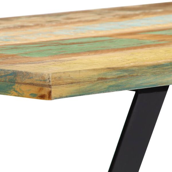 vidaXL Dining Table 120x60x76 cm Solid Reclaimed Wood