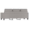 vidaXL 3-Seater Sofa Light Grey 180 cm Fabric