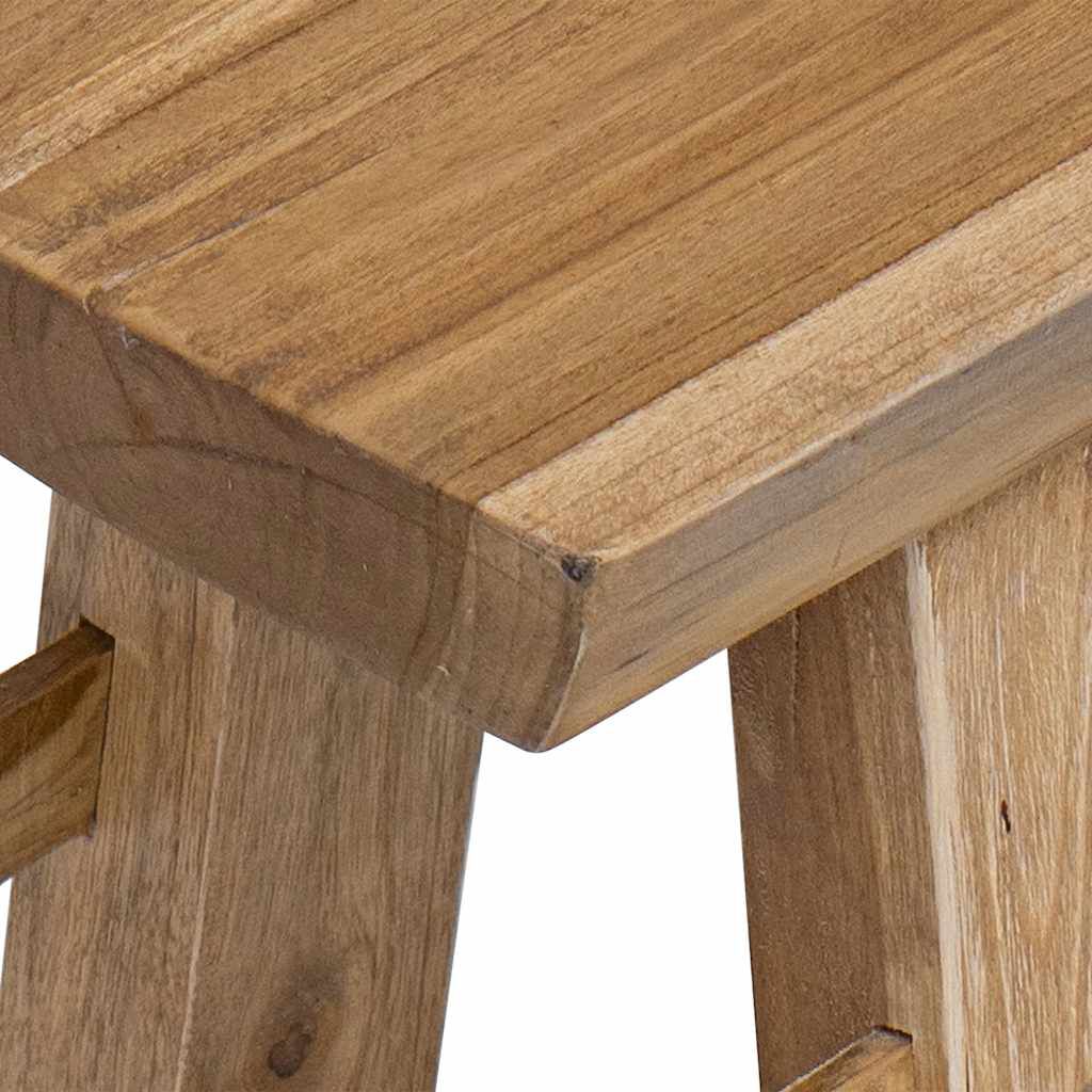 vidaXL Bench Mixed Recycled Wood and Solid Teak 100x28x43 cm