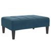 vidaXL 2-Seater Sofa Bed with Footstool Dark Green Velvet