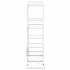 vidaXL Flower Stand 94.5x25x89 cm White Iron