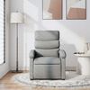 vidaXL Recliner Chair Light Grey Fabric
