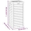 vidaXL Outdoor Garbage Bin Light Brown 41x41x86 cm Polypropylene