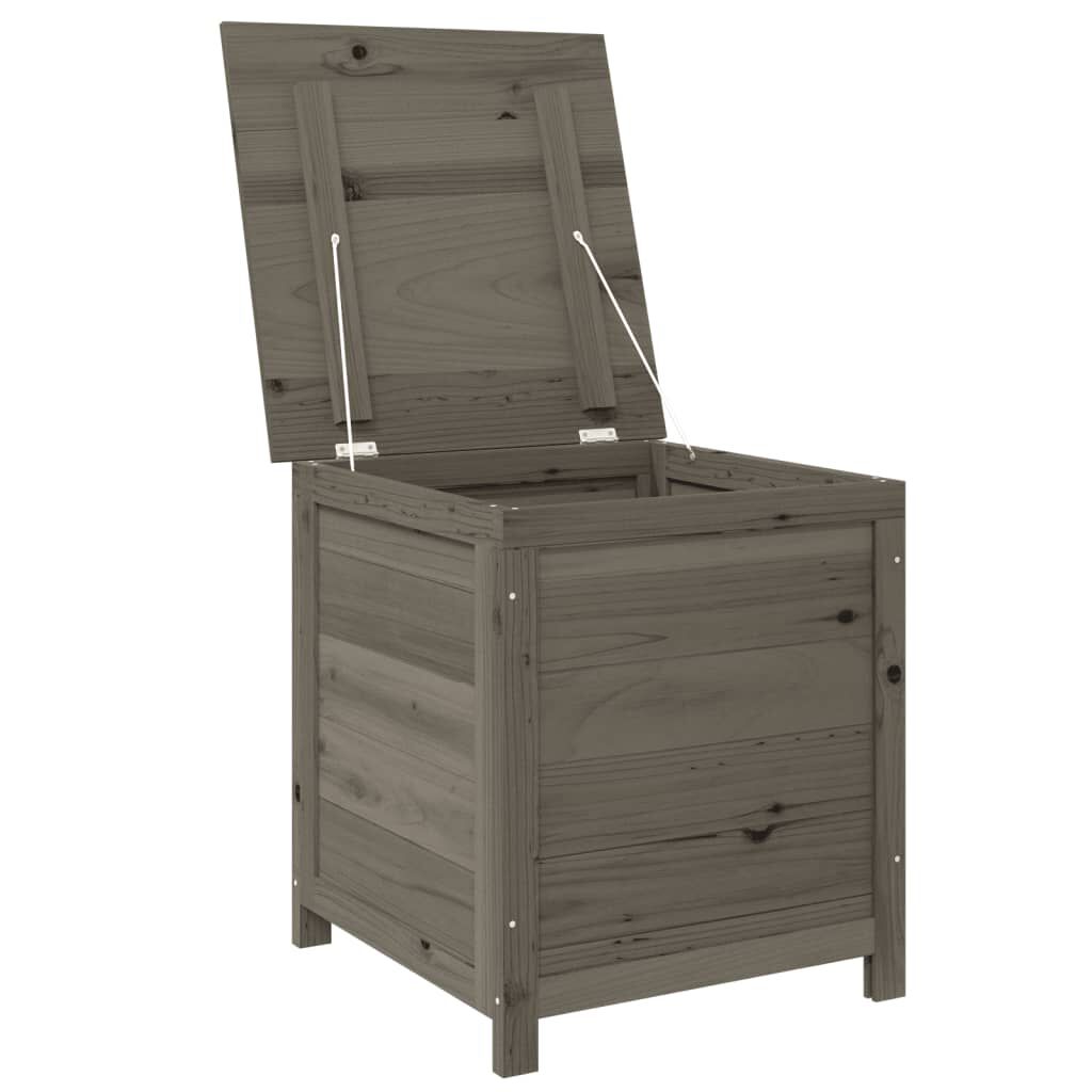 vidaXL Outdoor Cushion Box Anthracite 50x50x56 cm Solid Wood Fir