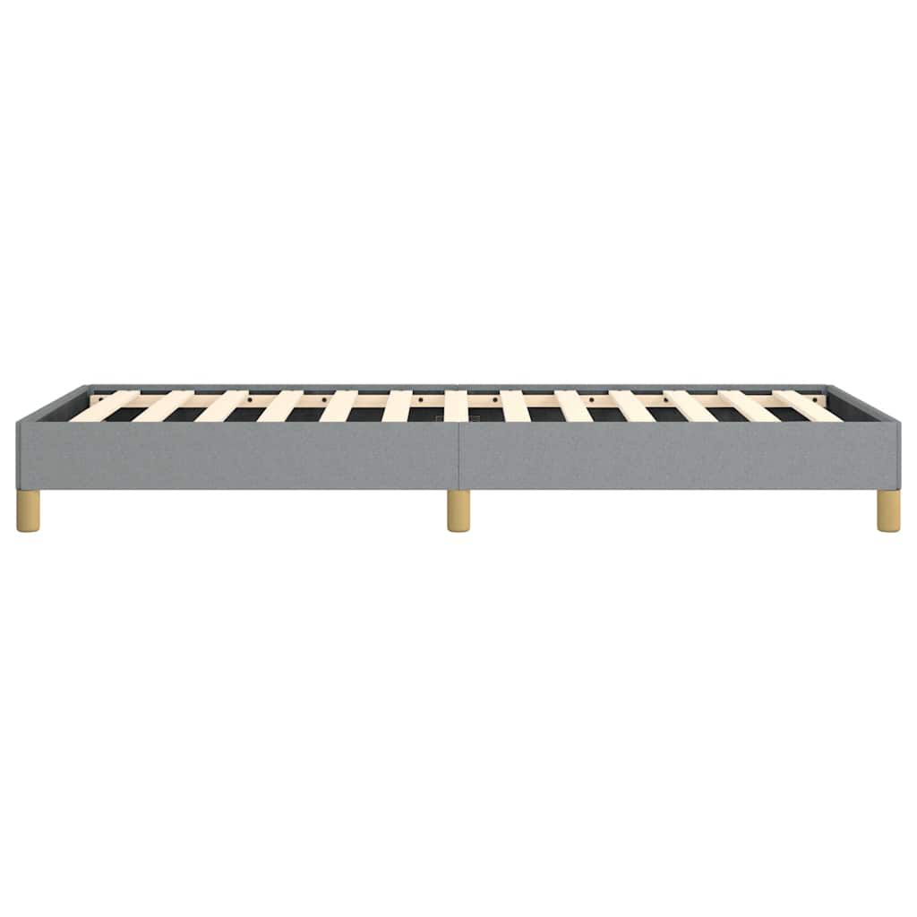 vidaXL Bed Frame without Mattress Light Grey 100x203 cm Twin XL Fabric